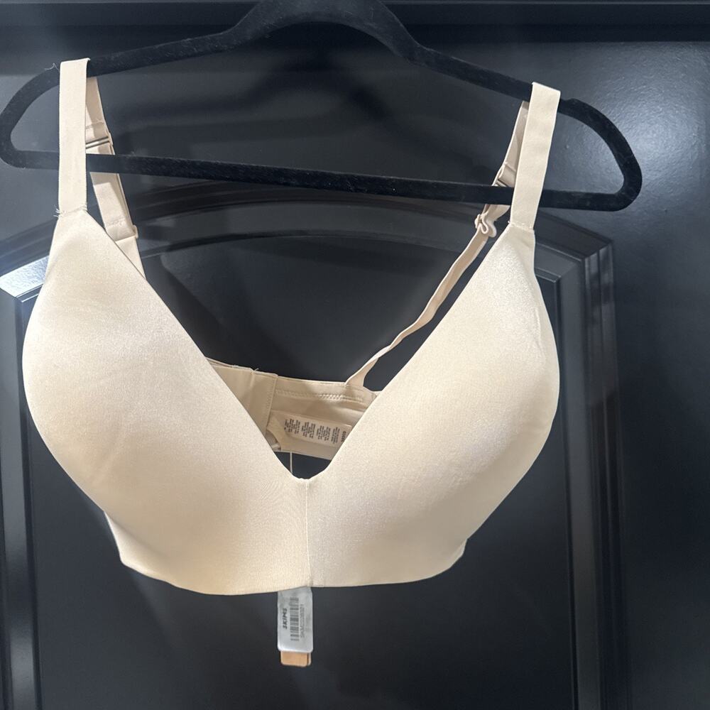 SKIMS Skims Body Lightly Lined Bra Size 38DDD Brown NWT
